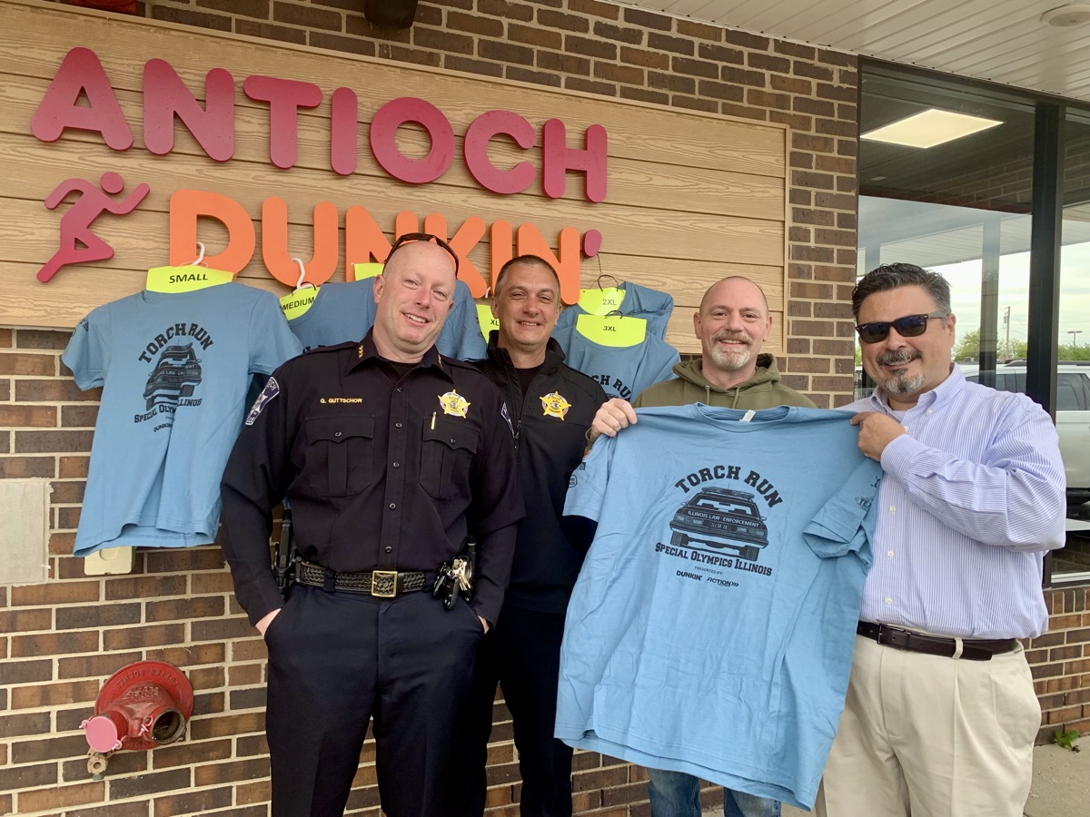 Jose Martinez supporting the Cop on a Rooftop Special Olympics fundraiser in Antioch
