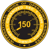 IUOE Local 150 (International Union of Operating Engineers) seal, endorsement of Jose Martinez
