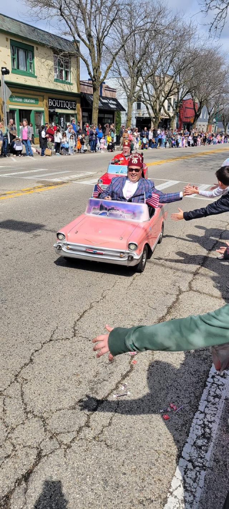 Jose Martinez at a parade in the community
